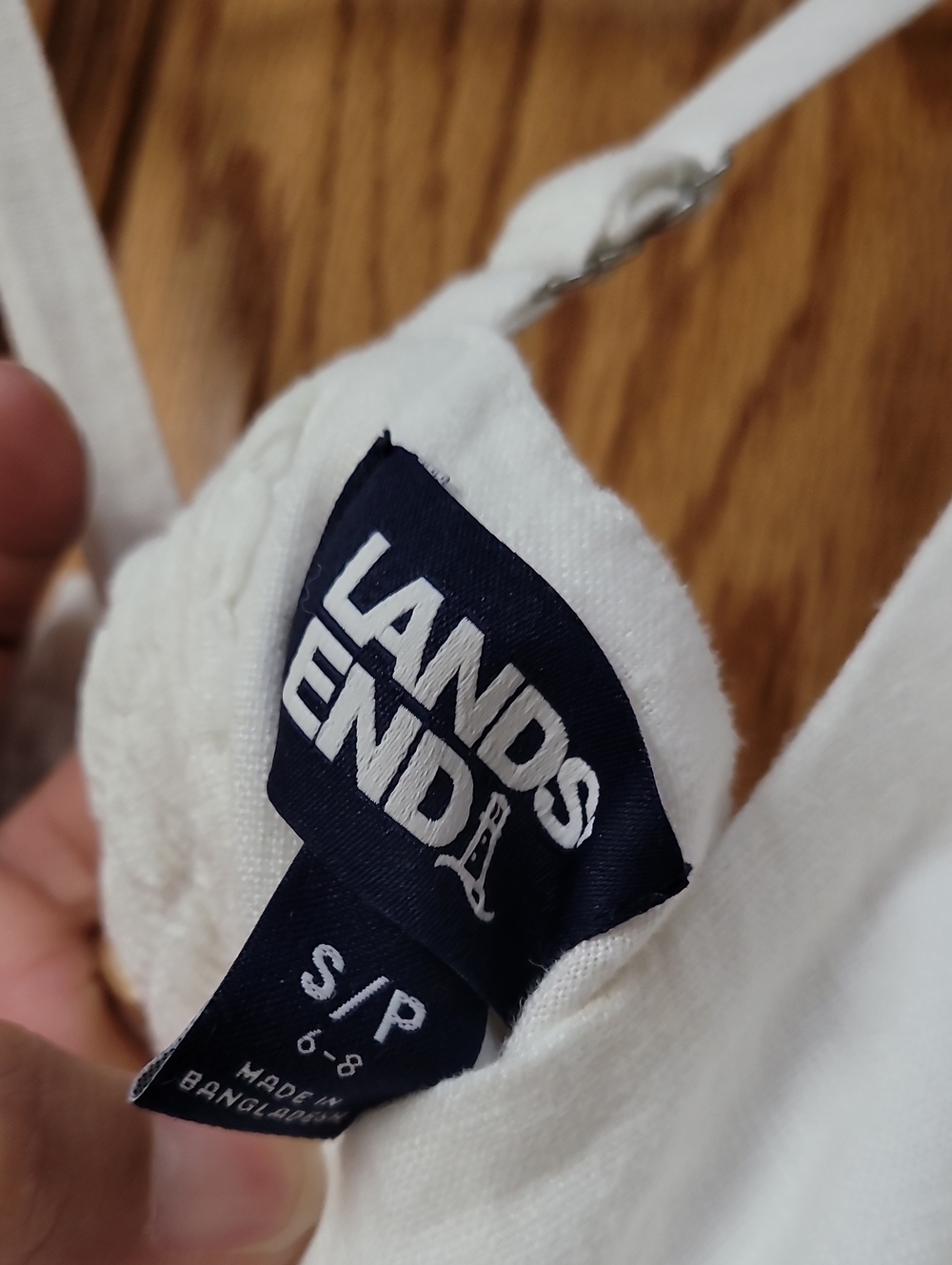 Lands' End 100% Linen White Sleeveless Maxi Dress - Picture 2 of 6
